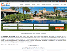 Tablet Screenshot of hanoirealestate.com.vn